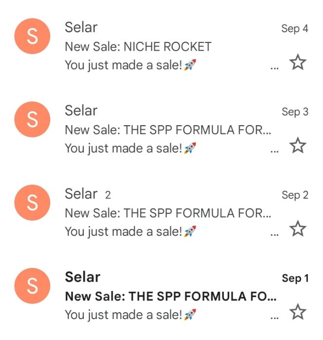 My products sales on Selar 